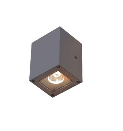 Compact outdoor wall light fixture for architectural lighting